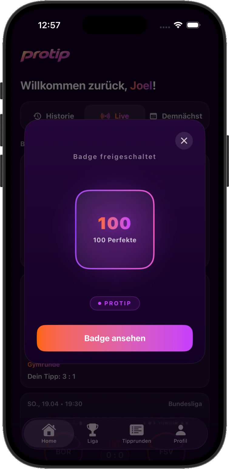 Protip Badge freigeschaltet